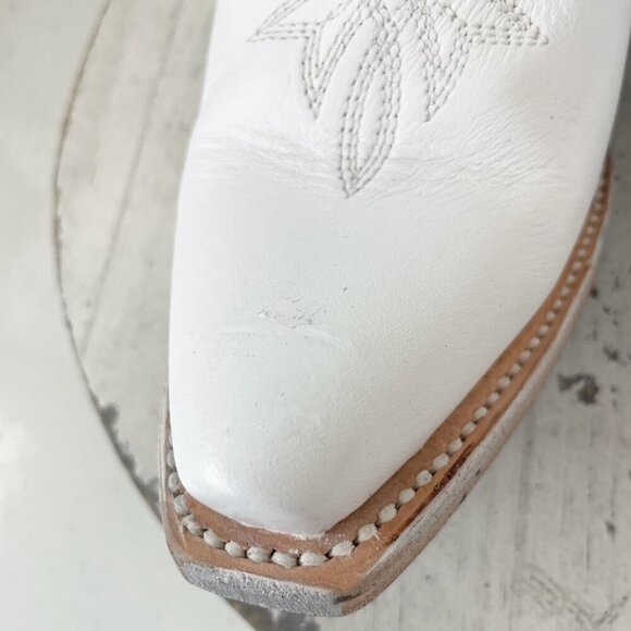 Lane MEGAN MORONEY Smokeshow Womens Cowboy Boots 5.5 White Western Cowgirl Tall - Picture 8 of 14